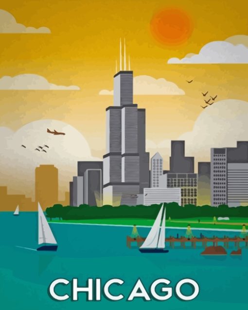 Chicago Poster paint by numbers