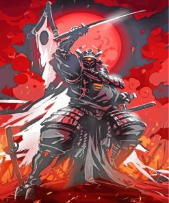 Chinese Samurai Art paint by numbers