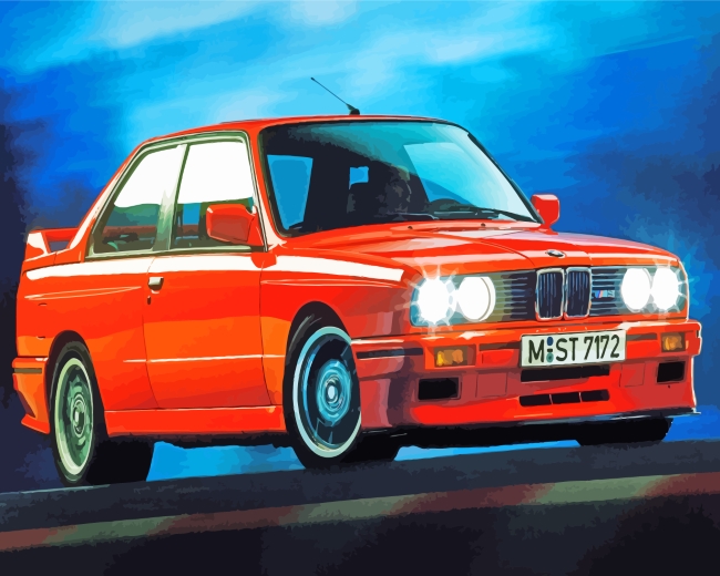 Classic BMW Car paint by numbers