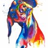 Colourful Dachshund Dog paint by numbers