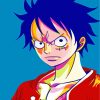 Colorful Monkey D. Luffy paint by numbers