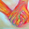 Colorful Holding Hands paint by numbers