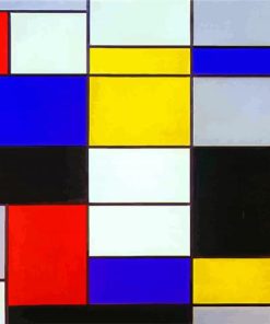 Composition A Mondrian paint by numbers