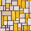 Composition With Grid By Mondrian paint by numbers
