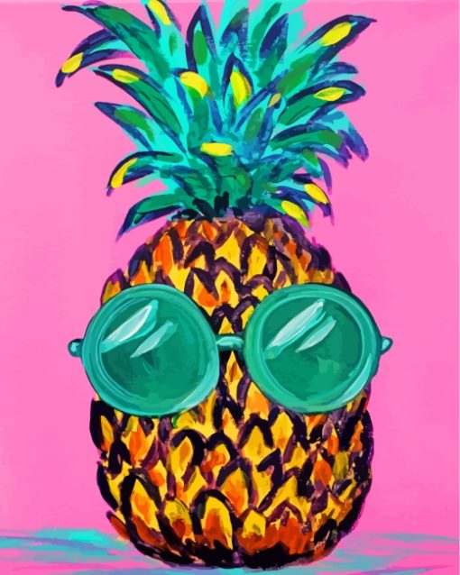 Cool Pineapple paint by numbers