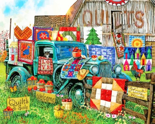 Countryside Quilts paint by numbers