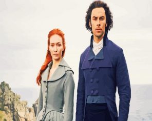 Demelza And Captain Ross Poldark paint by numbers