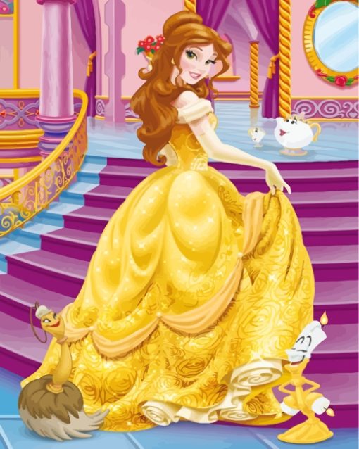 Disney Belle Princess paint by numbers