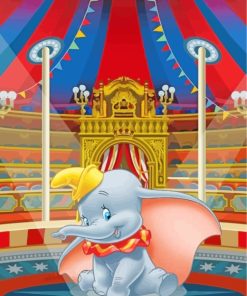 Disney Dumbo Elephant paint by numbers