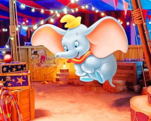 Disney Dumbo Circus paint by numbers