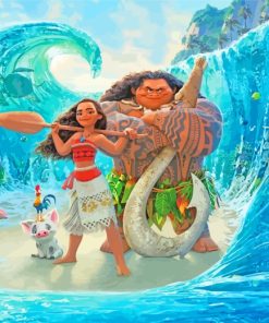 Disney Moana Animation paint by numbers