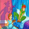 Peter Pan And His Darling Wendy Disney Animation paint by numbers