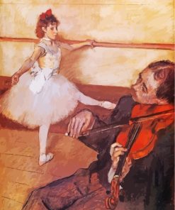 Edgar Degas The Dance Lesson paint by numbers