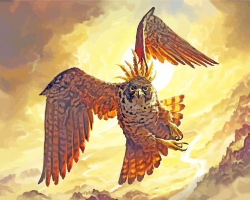 Falcon Bird Art paint by numbers