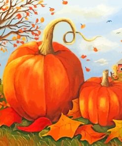 Fall Pumpkins paint by numbers