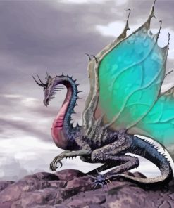 Aesthetic Dragon paint by numbers