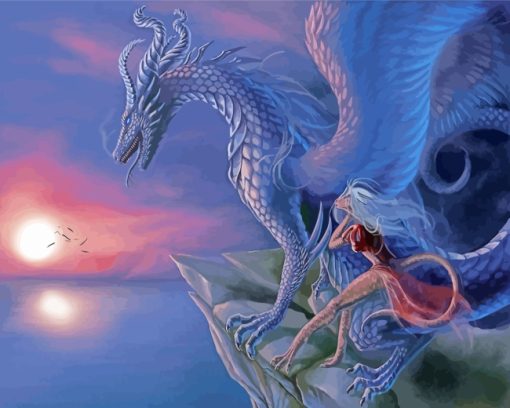 Fantasy Dragon paint by numbers