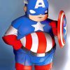 Fat Captain America Character paint by numbers