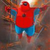 Fat Spider Man paint by numbers