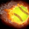 Fire Softball paint by numbers