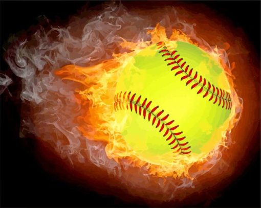Fire Softball paint by numbers