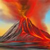 Fire Volcano paint by numbers
