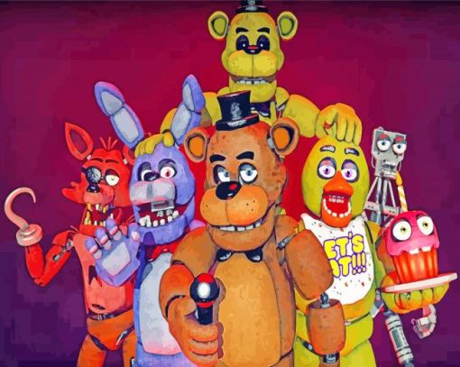 Five Nights At Freddys paint by numbers