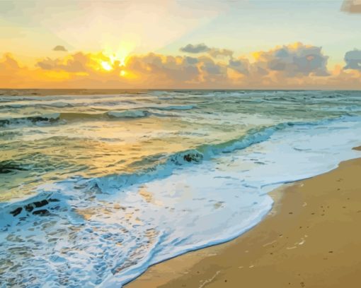 Florida Beach Sunrise paint by numbers