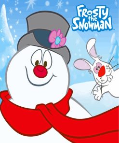 Frosty the Snowman paint by numbers