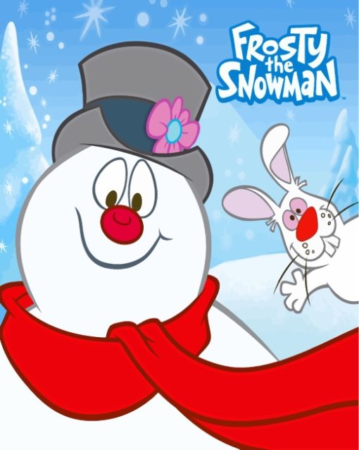 Frosty the Snowman paint by numbers