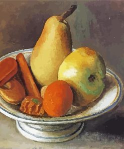 Fruit Bowl By Pablo Picasso paint by numbers
