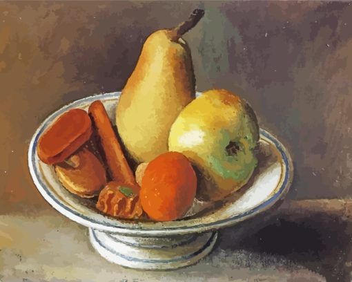 Fruit Bowl By Pablo Picasso paint by numbers