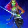 Gamora-Guardians-Of-the-galaxy-paint-by-number