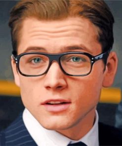 Gary Eggsy Unwin From Kingsman paint by numbers