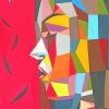 Geometric Woman paint by numbers