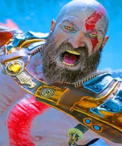 Kratos From God Of War-paint-by-number