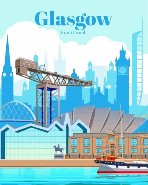 Glasgow Scotland paint by numbers