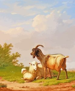 Goat And Sheep paint by numbers