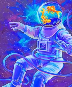 Godfish Astronaut paint by numbers