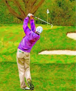 Golfer Man paint by numbers