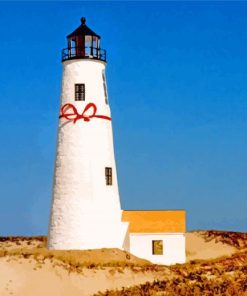 Great Point Lighthouse Nantucket paint by numbers