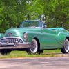 Green Classic Buick Skylark paint by numbers