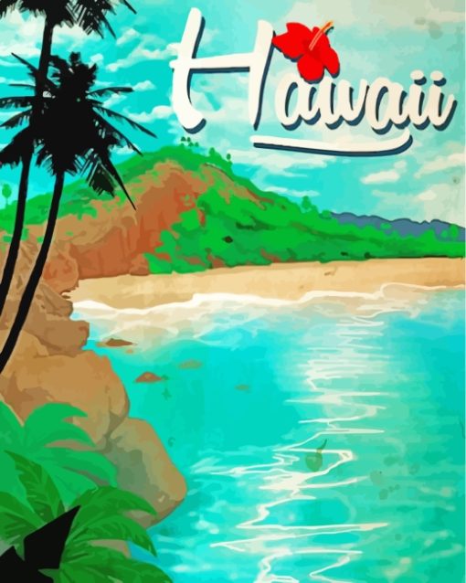 Hawaii Beach paint by numbers