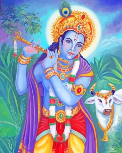 Hindu Krishna paint by numbers