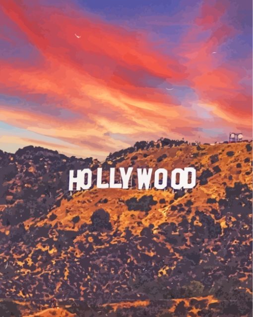 Hollywood At Sunset paint by numbers