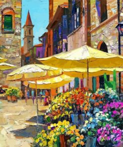 Howard Behrens Flower Market paint by numbers