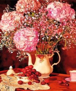 Hydrangea Still Life paint by numbers