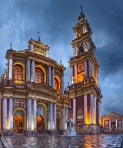 Iglesia De San Francisco Quito paint by numbers