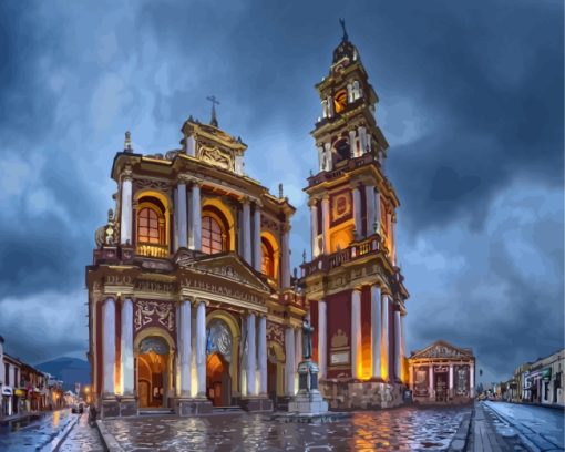 Iglesia De San Francisco Quito paint by numbers