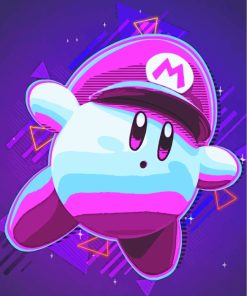Illustration Kirby paint by numbers